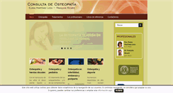 Desktop Screenshot of consultaosteopatia.com