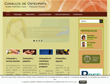 Tablet Screenshot of consultaosteopatia.com